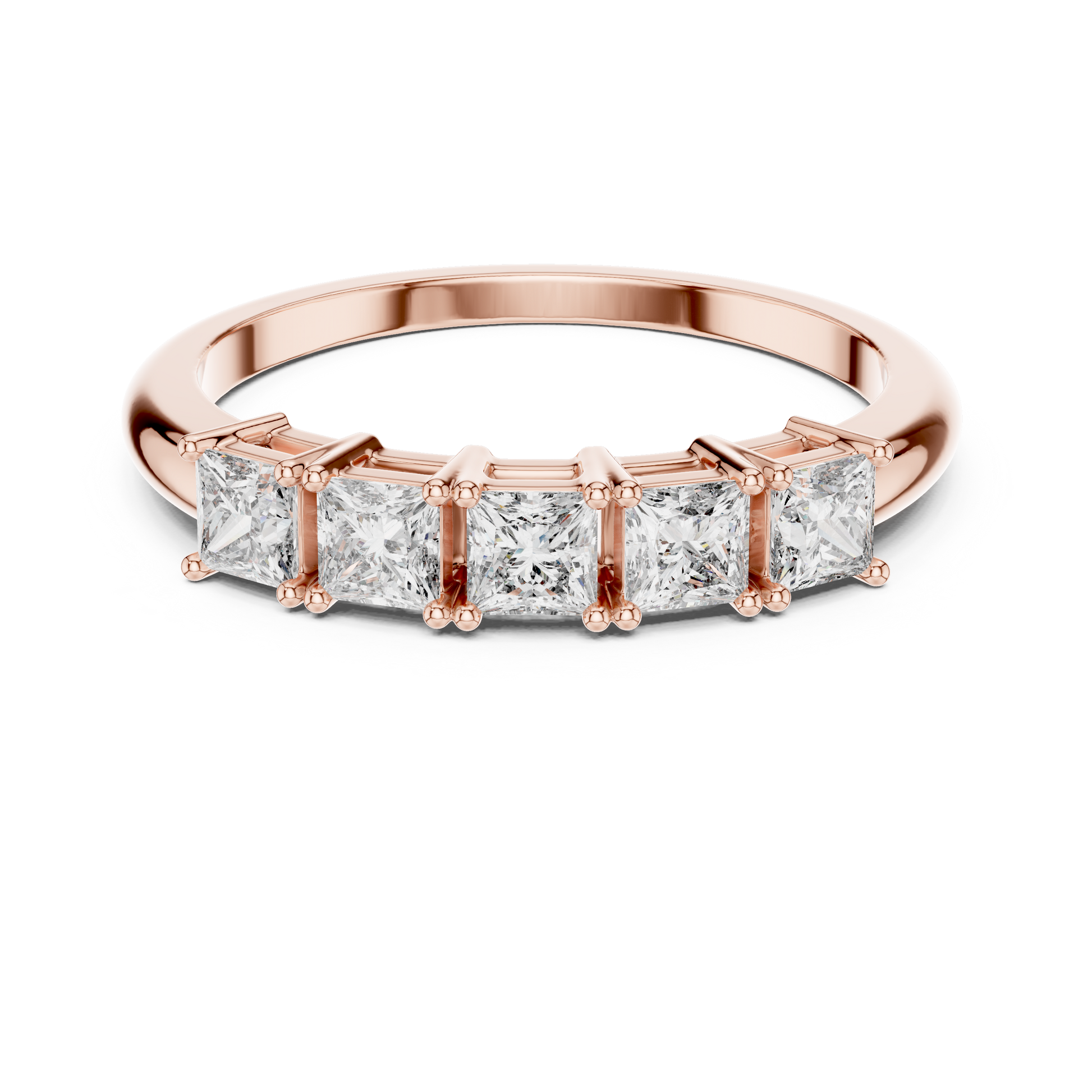 Mixed Shape Lab Grown Diamond Side Stone Ring