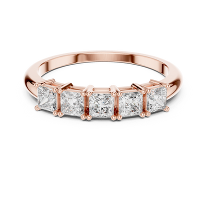 Mixed Shape Lab Grown Diamond Side Stone Ring