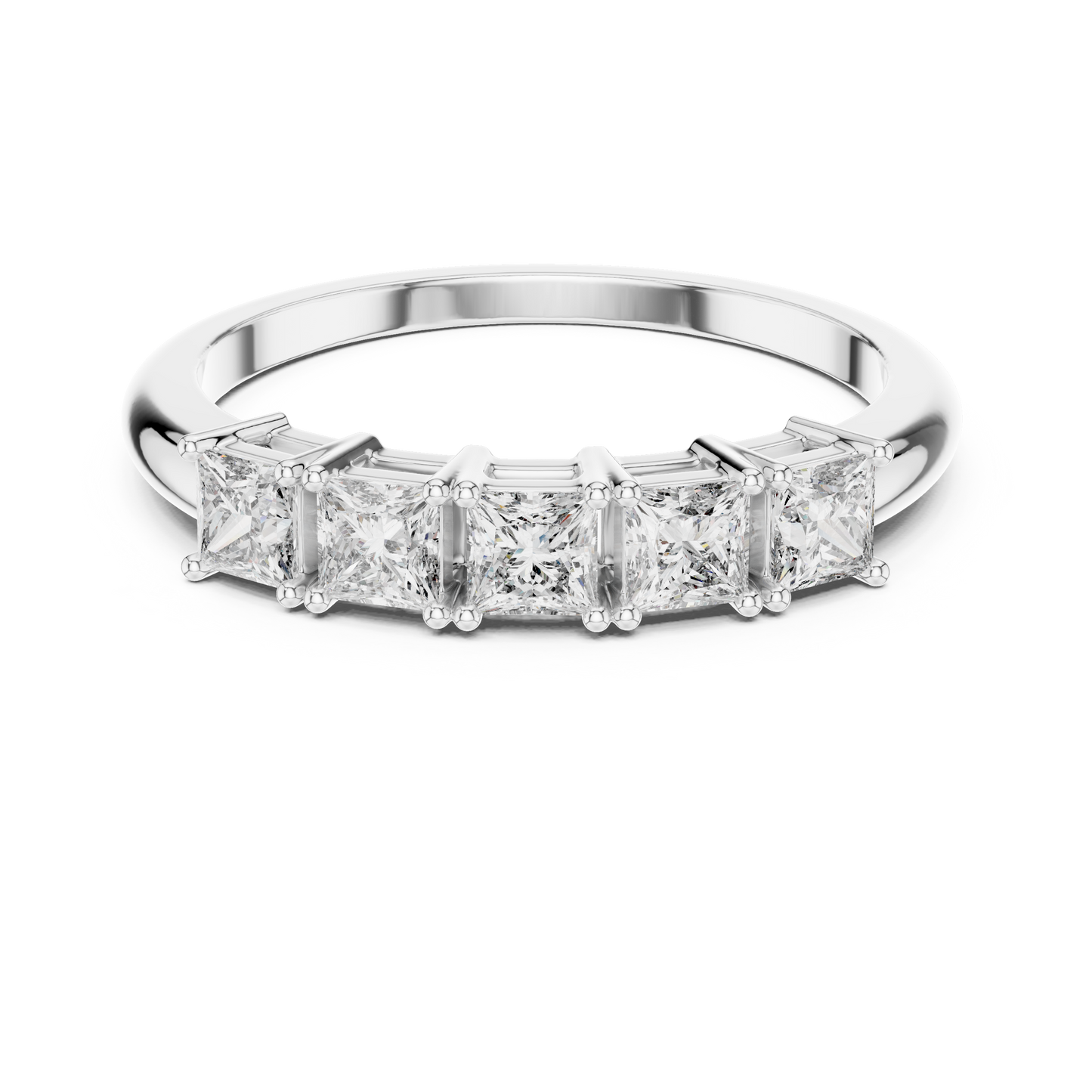 Mixed Shape Lab Grown Diamond Side Stone Ring