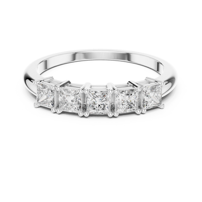 Mixed Shape Lab Grown Diamond Side Stone Ring