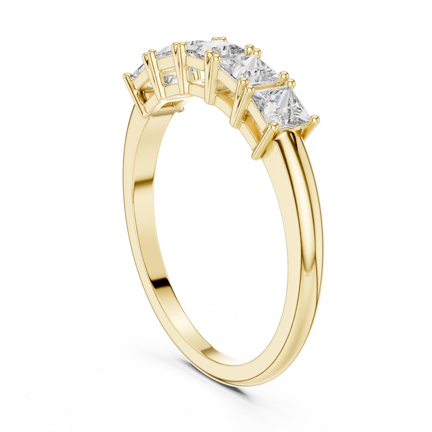 Mixed Shape Lab Grown Diamond Side Stone Ring
