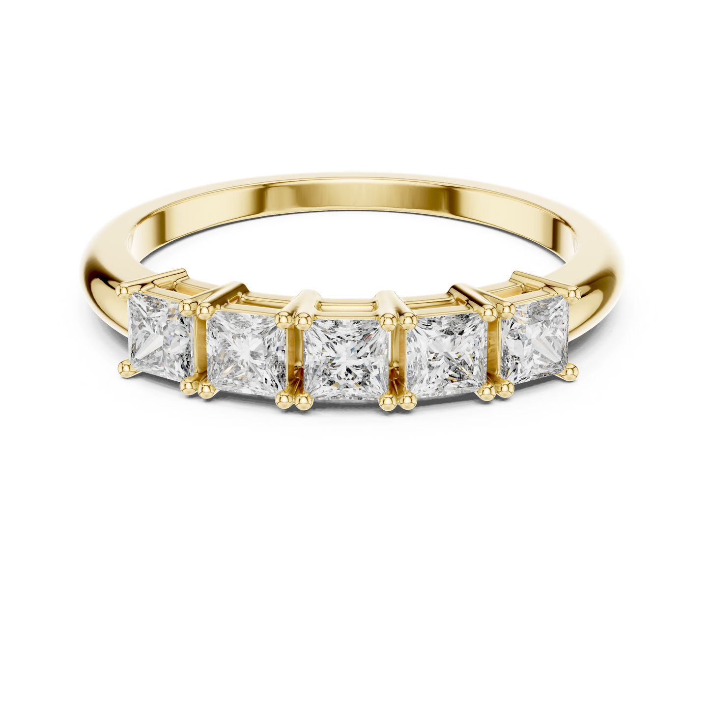 Mixed Shape Lab Grown Diamond Side Stone Ring