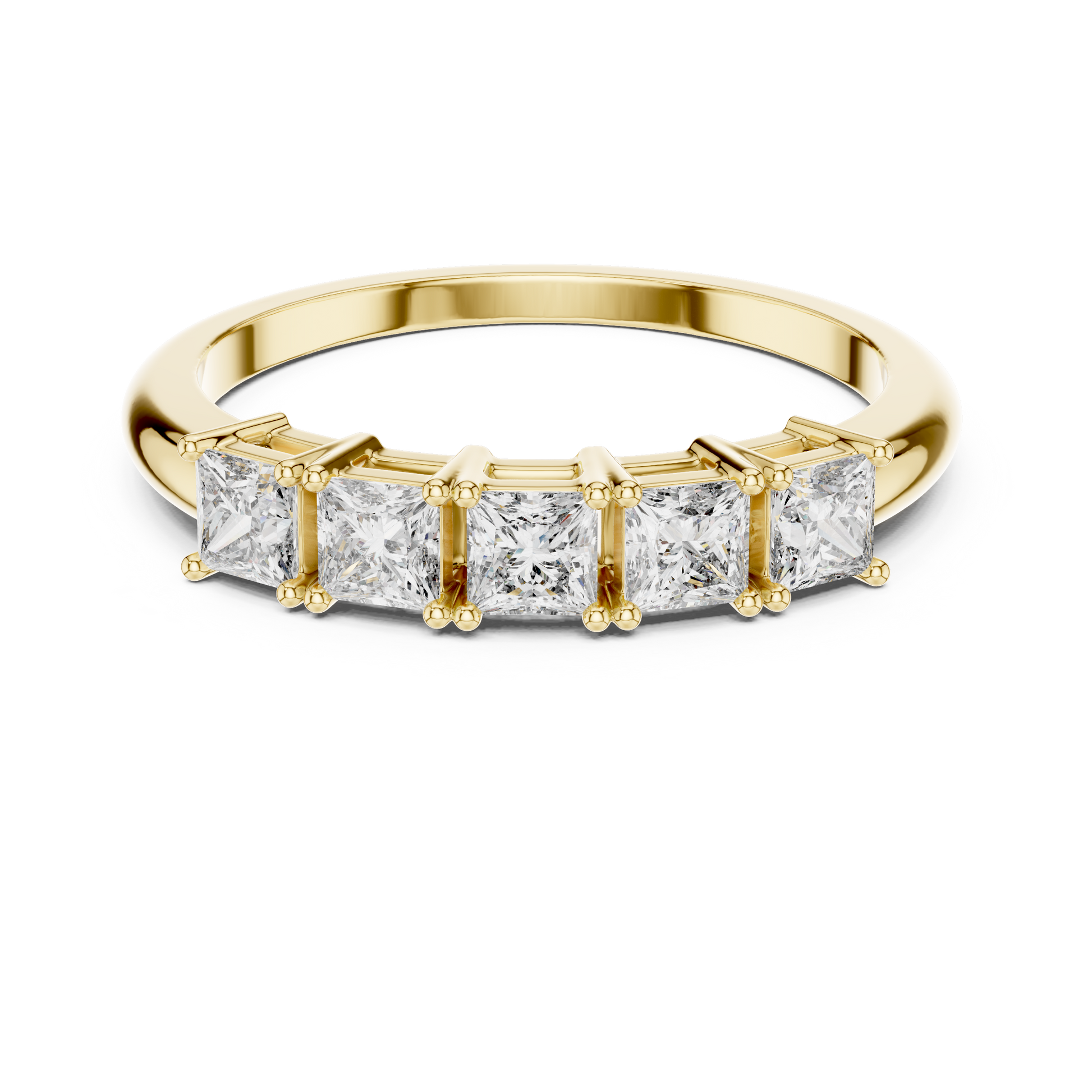 Mixed Shape Lab Grown Diamond Side Stone Ring
