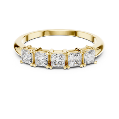 Mixed Shape Lab Grown Diamond Side Stone Ring