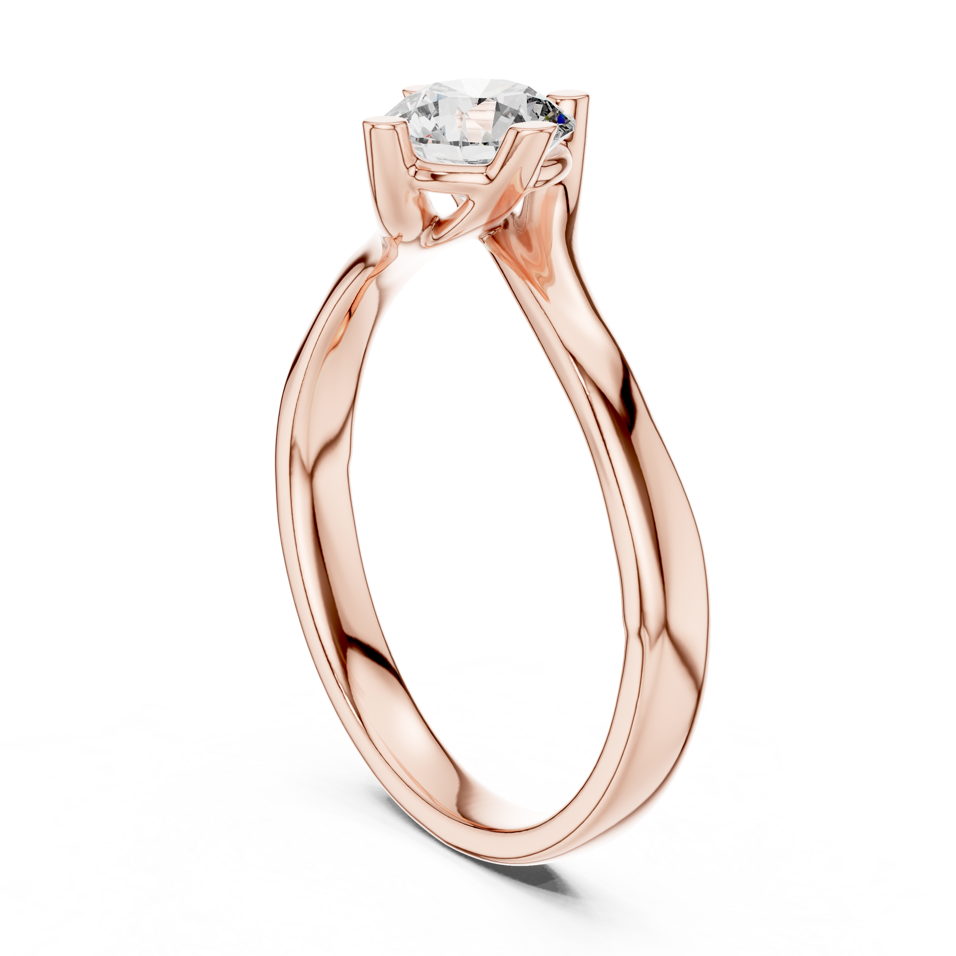 Round Solitaire Lab Grown Diamond Ring