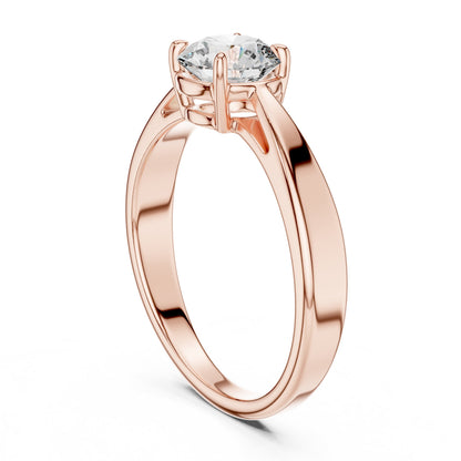 Round Solitaire Lab Grown Diamond Ring