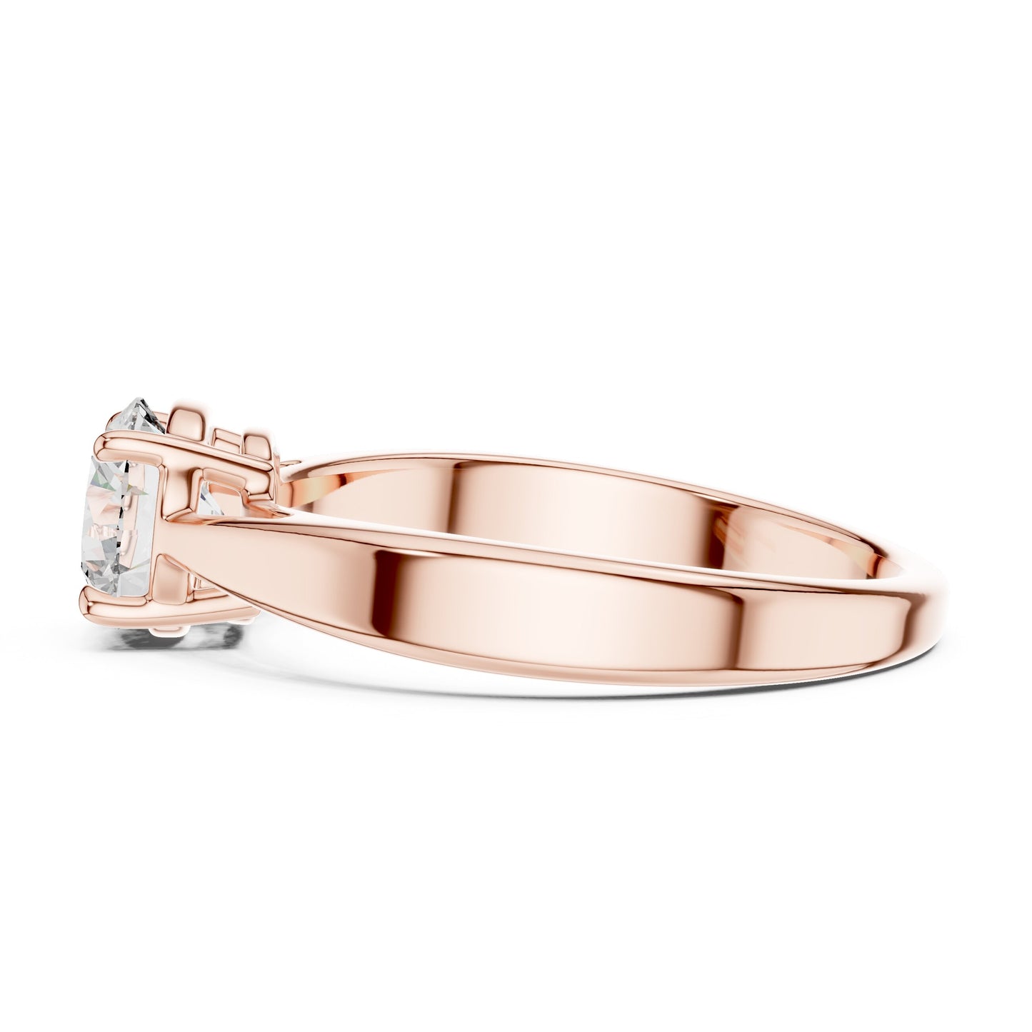 Round Solitaire Lab Grown Diamond Ring