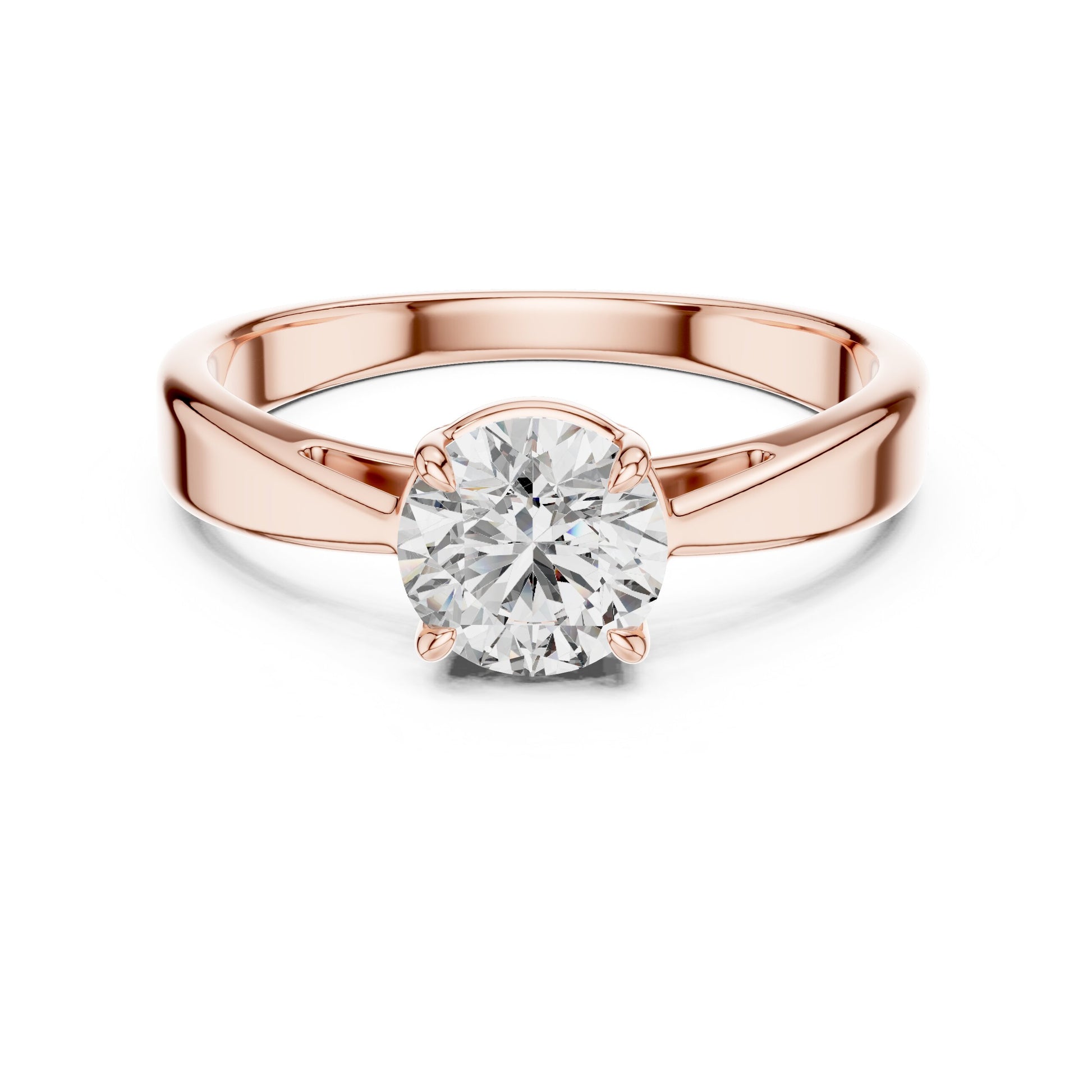 Round Solitaire Lab Grown Diamond Ring