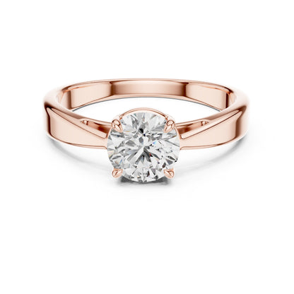 Round Solitaire Lab Grown Diamond Ring