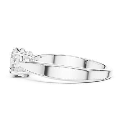 Round Solitaire Lab Grown Diamond Ring