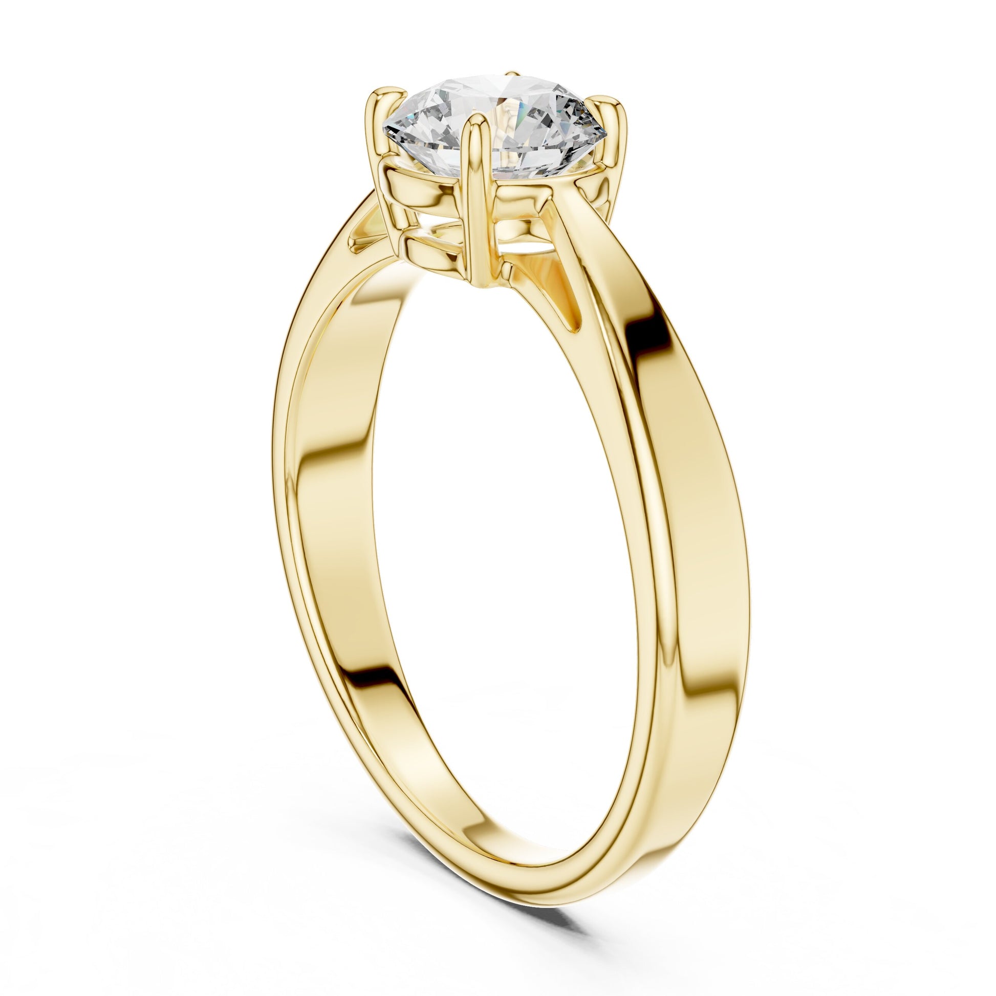 Round Solitaire Lab Grown Diamond Ring