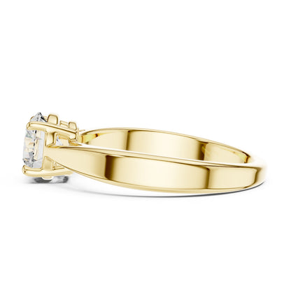 Round Solitaire Lab Grown Diamond Ring