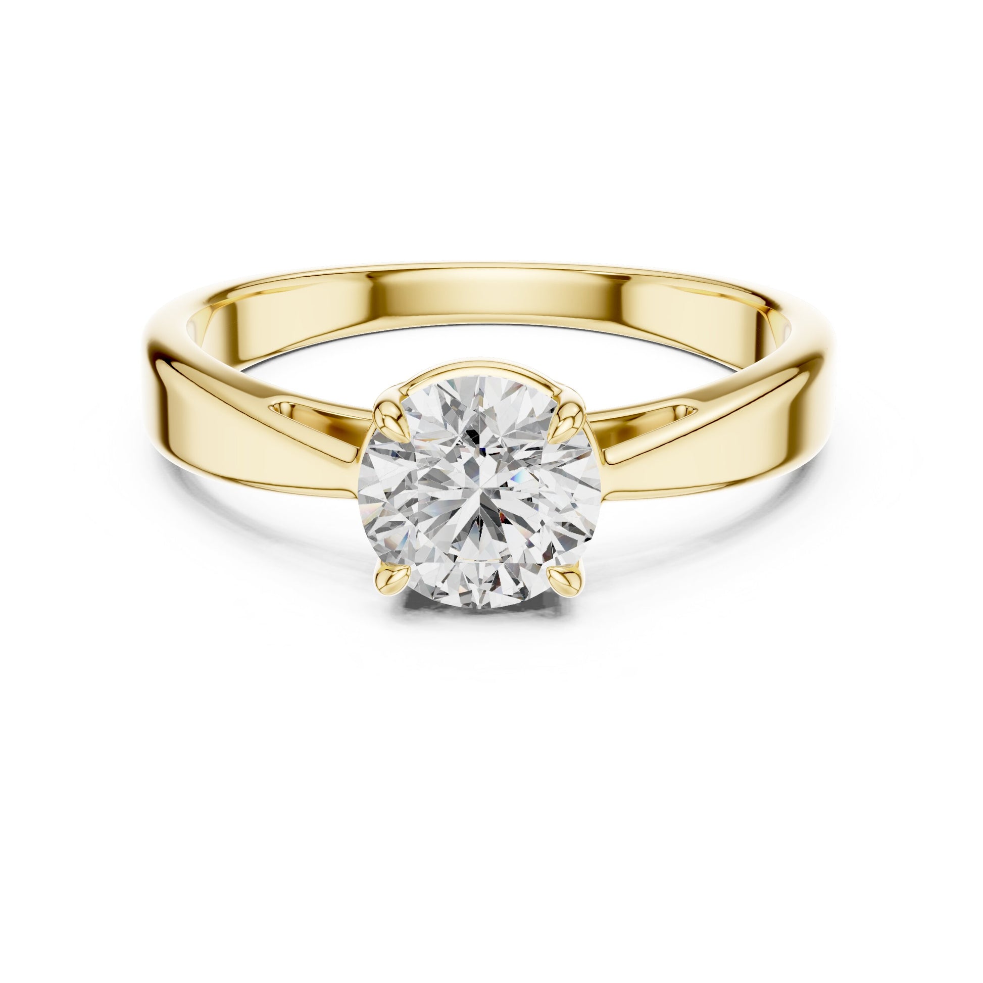 Round Solitaire Lab Grown Diamond Ring