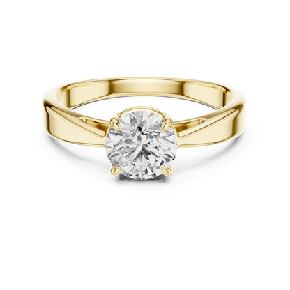 Round Solitaire Lab Grown Diamond Ring
