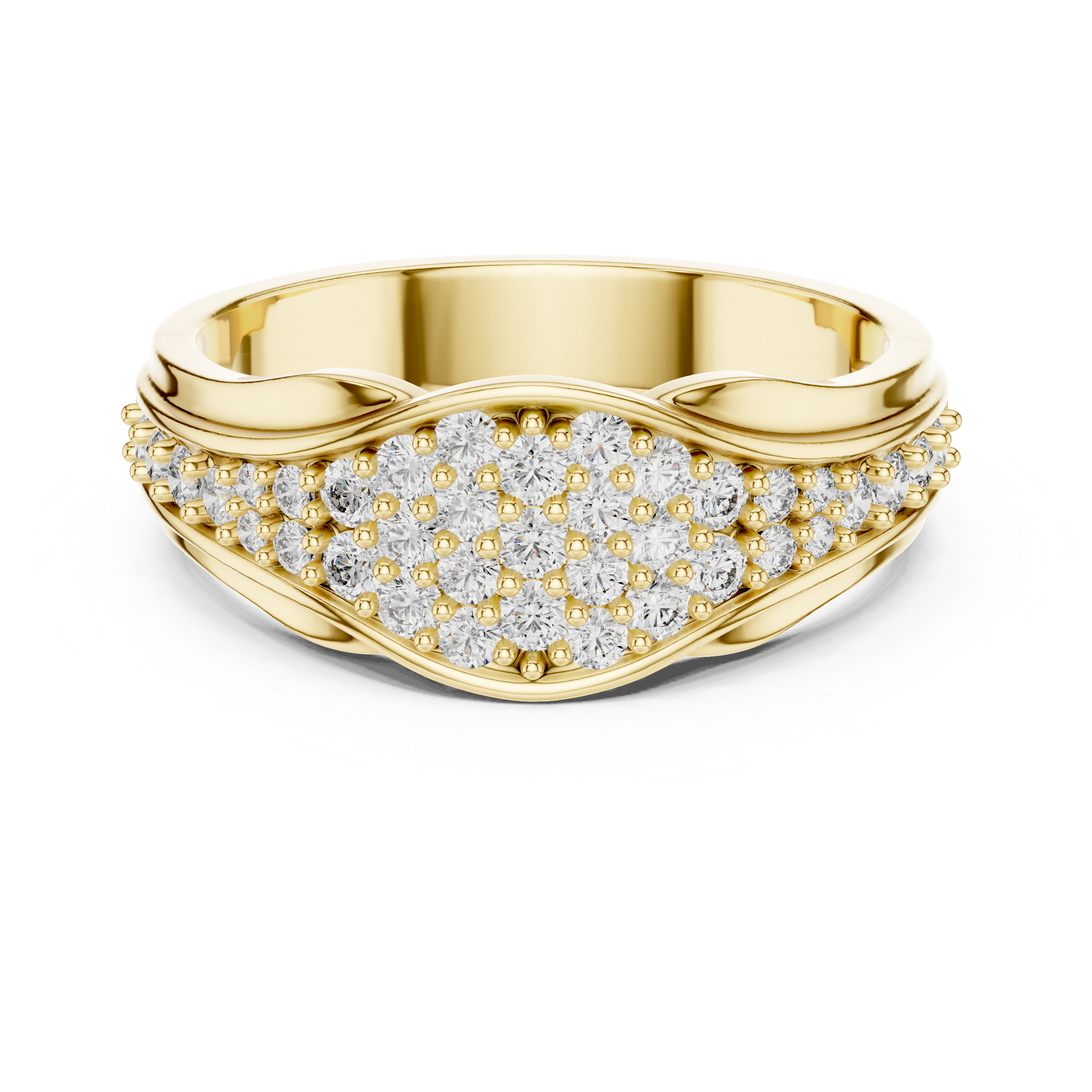 Round Halo Lab Grown Diamond Ring