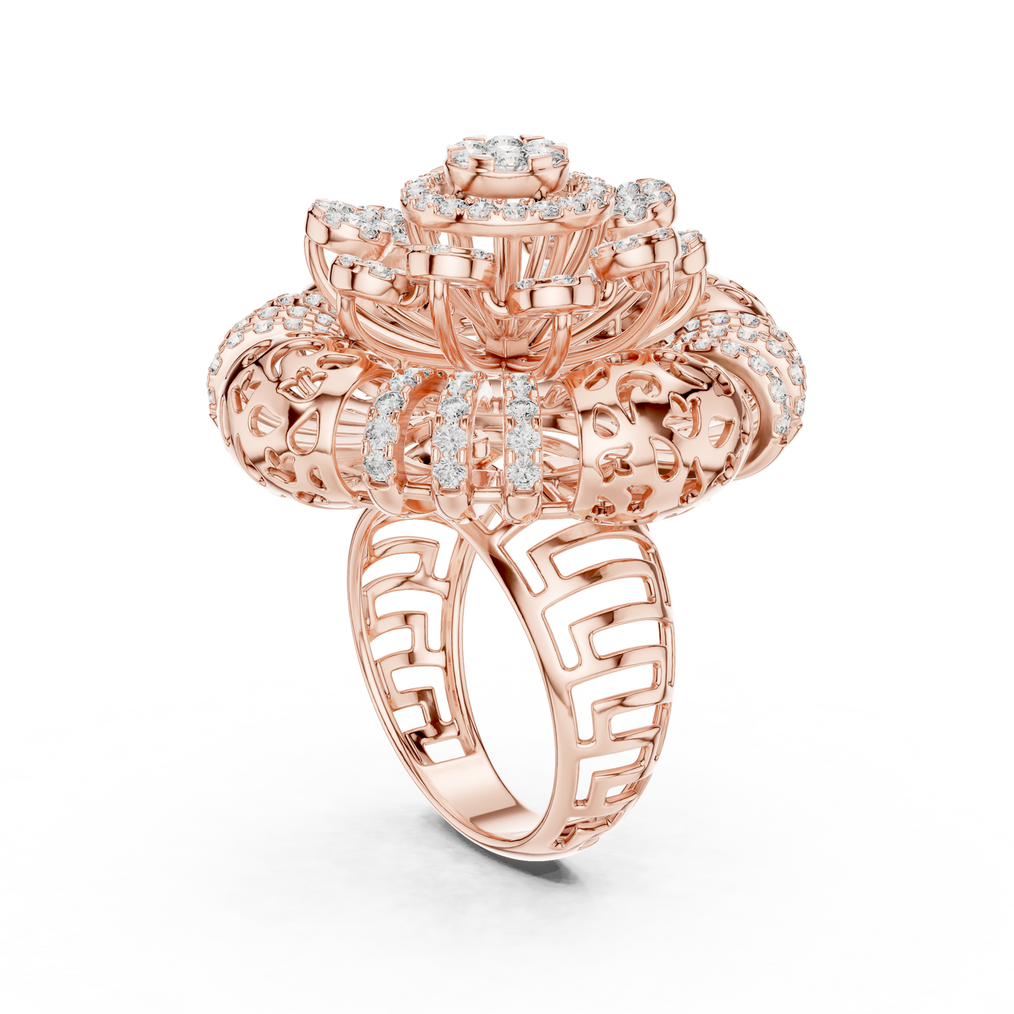 Mixed Shape Lab Grown Diamond Halo Ring