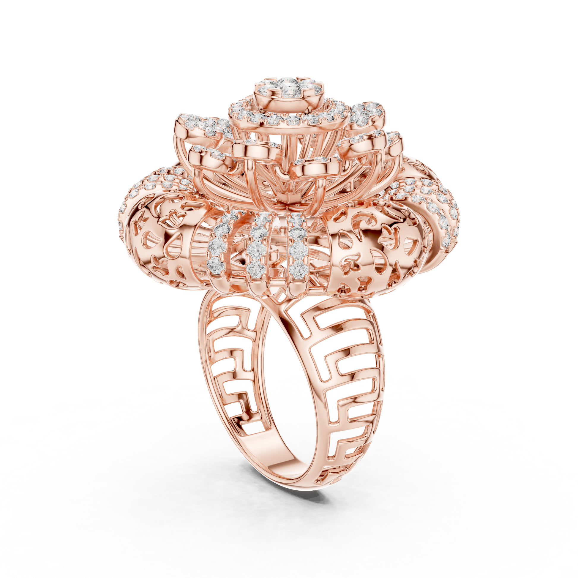 Mixed Shape Lab Grown Diamond Halo Ring