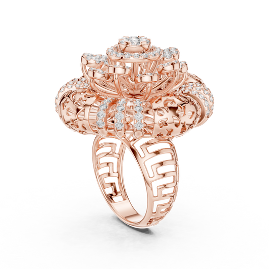 Mixed Shape Lab Grown Diamond Halo Ring