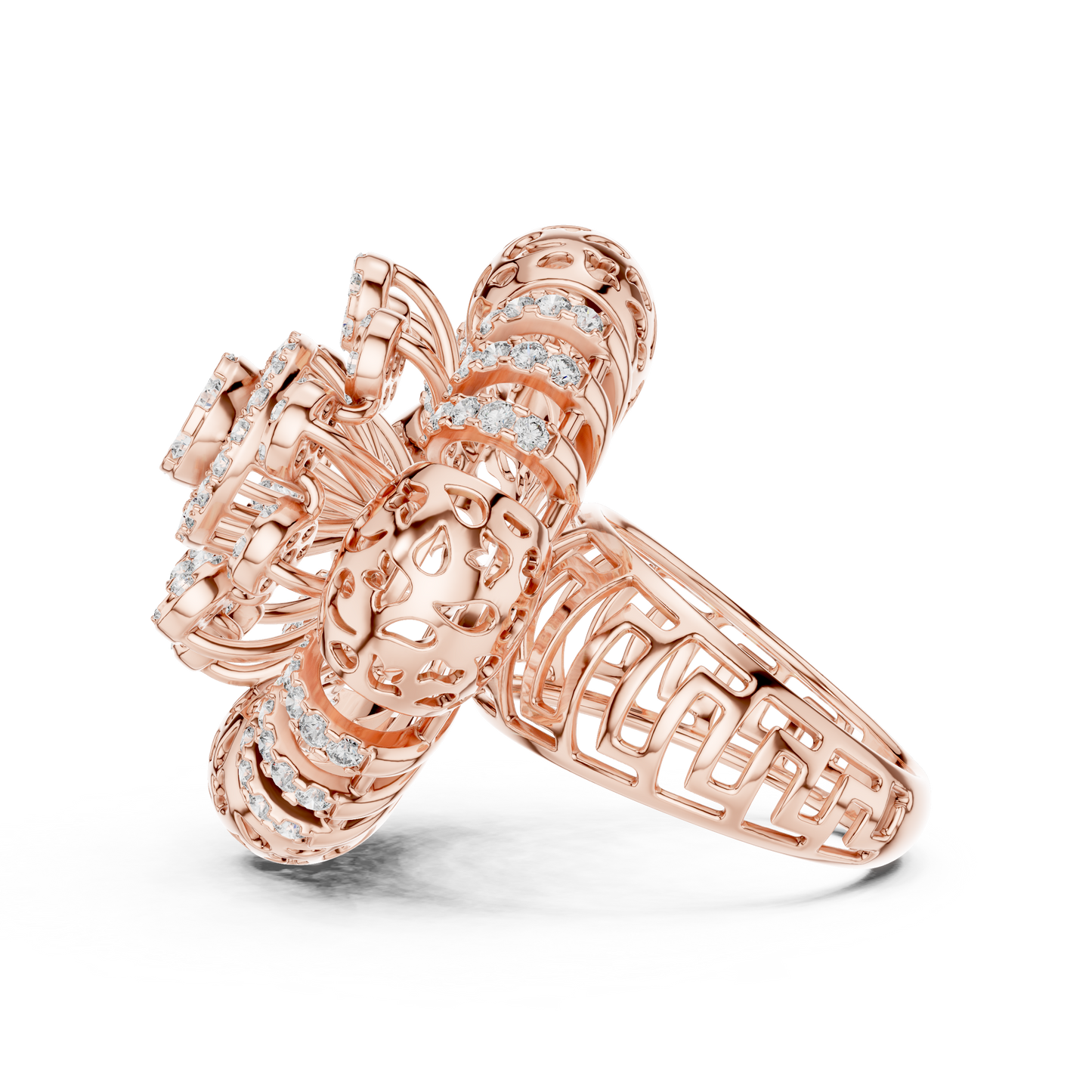 Mixed Shape Lab Grown Diamond Halo Ring