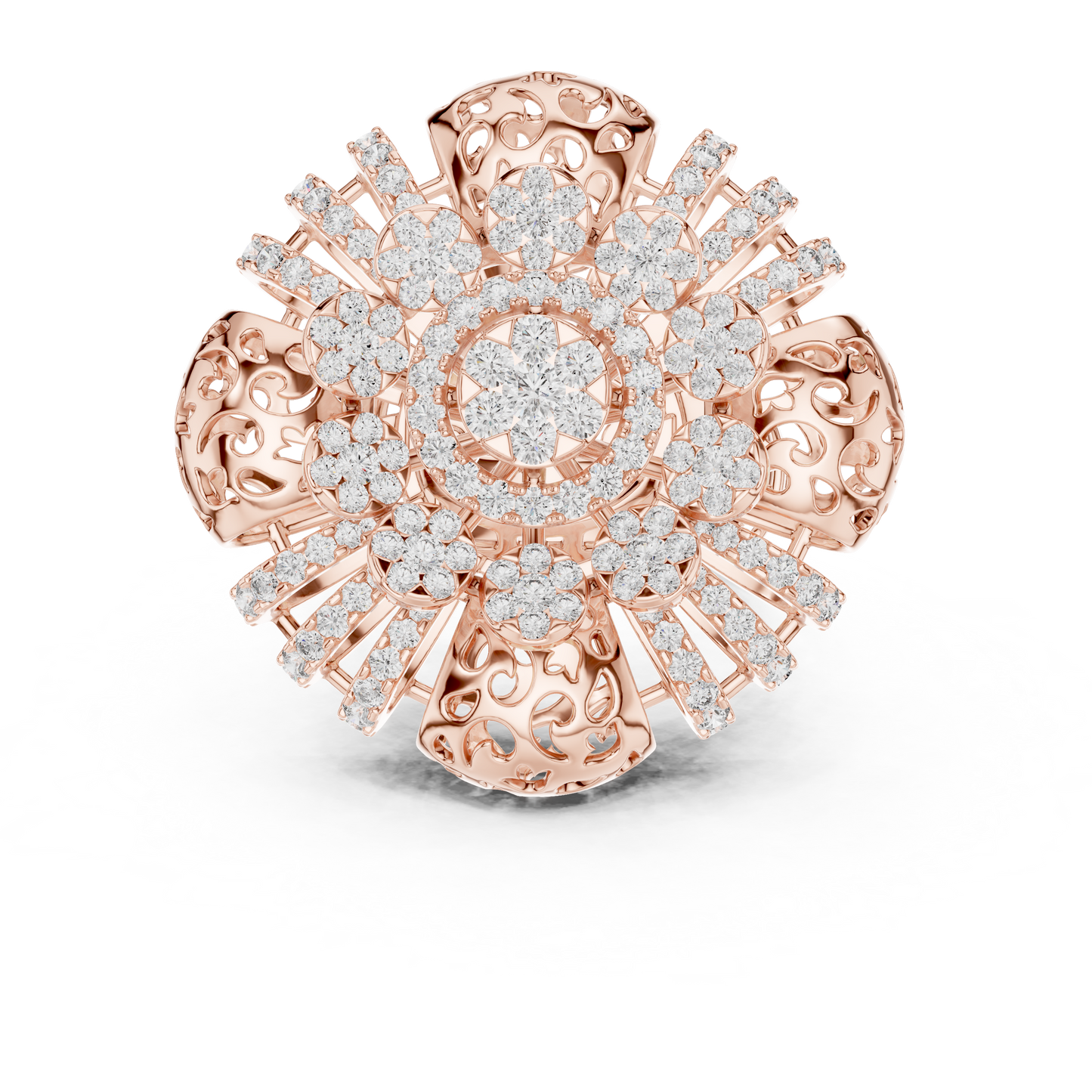 Mixed Shape Lab Grown Diamond Halo Ring