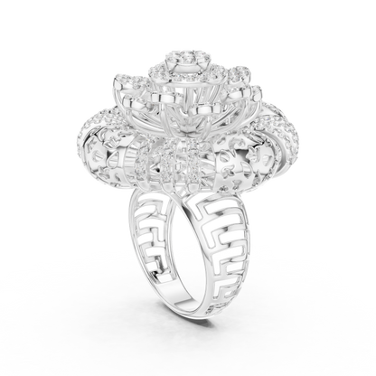 Mixed Shape Lab Grown Diamond Halo Ring