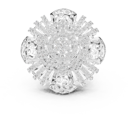 Mixed Shape Lab Grown Diamond Halo Ring