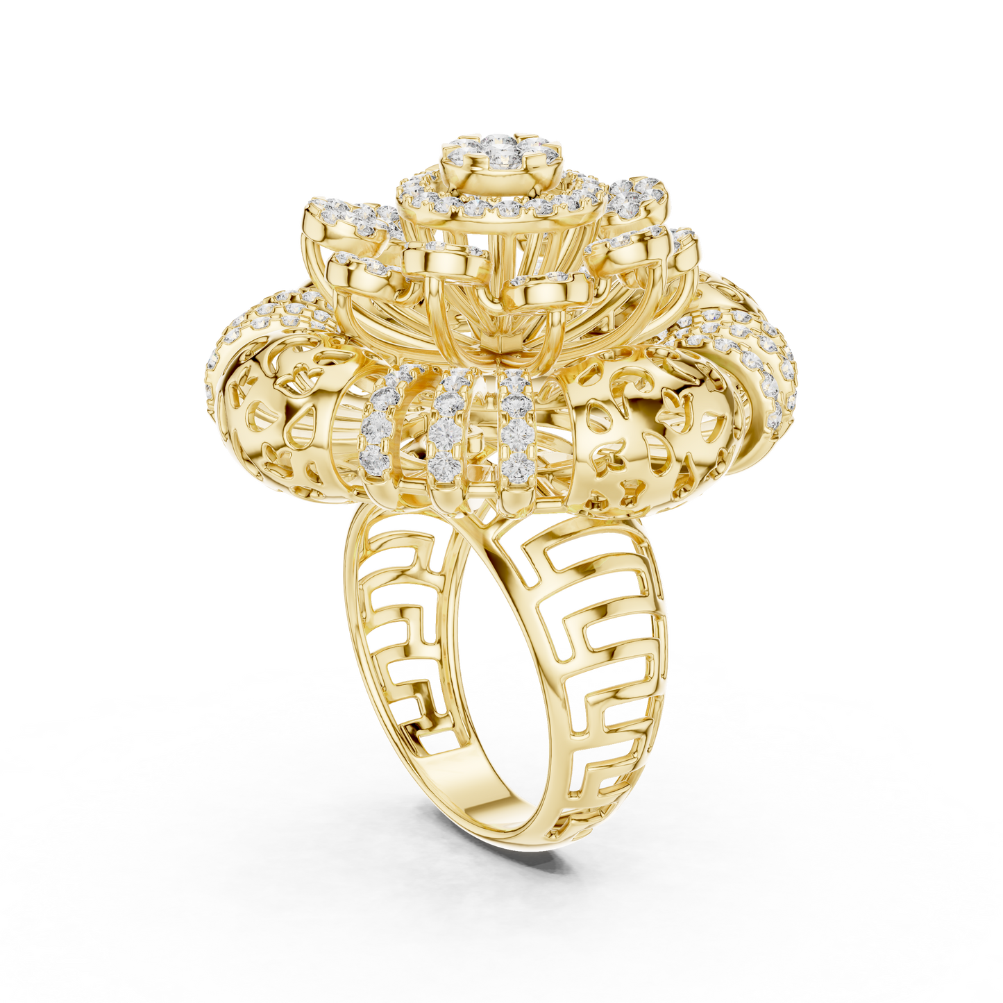Mixed Shape Lab Grown Diamond Halo Ring