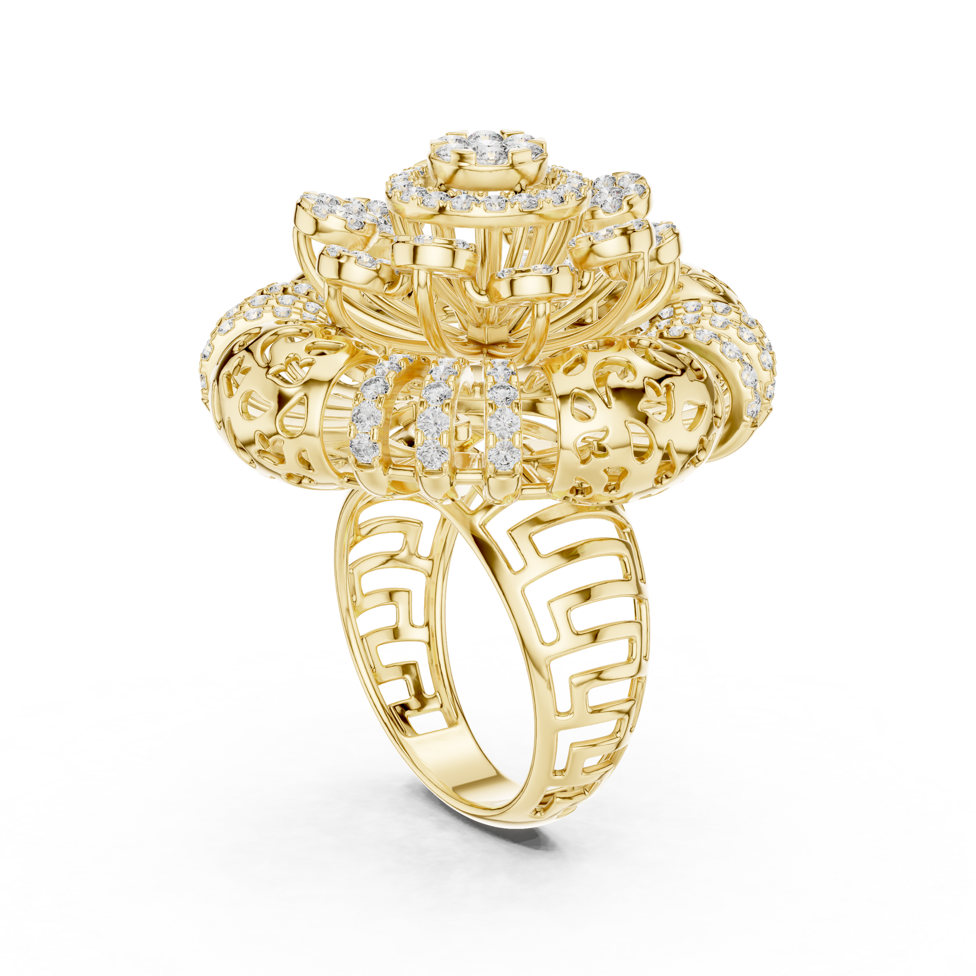 Mixed Shape Lab Grown Diamond Halo Ring