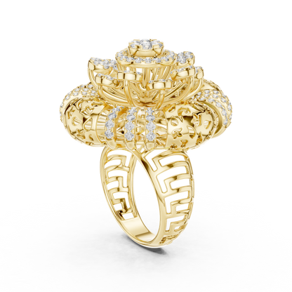 Mixed Shape Lab Grown Diamond Halo Ring