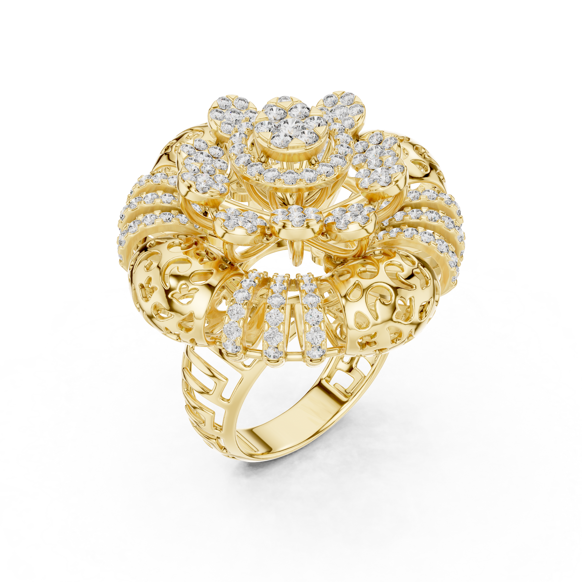 Mixed Shape Lab Grown Diamond Halo Ring