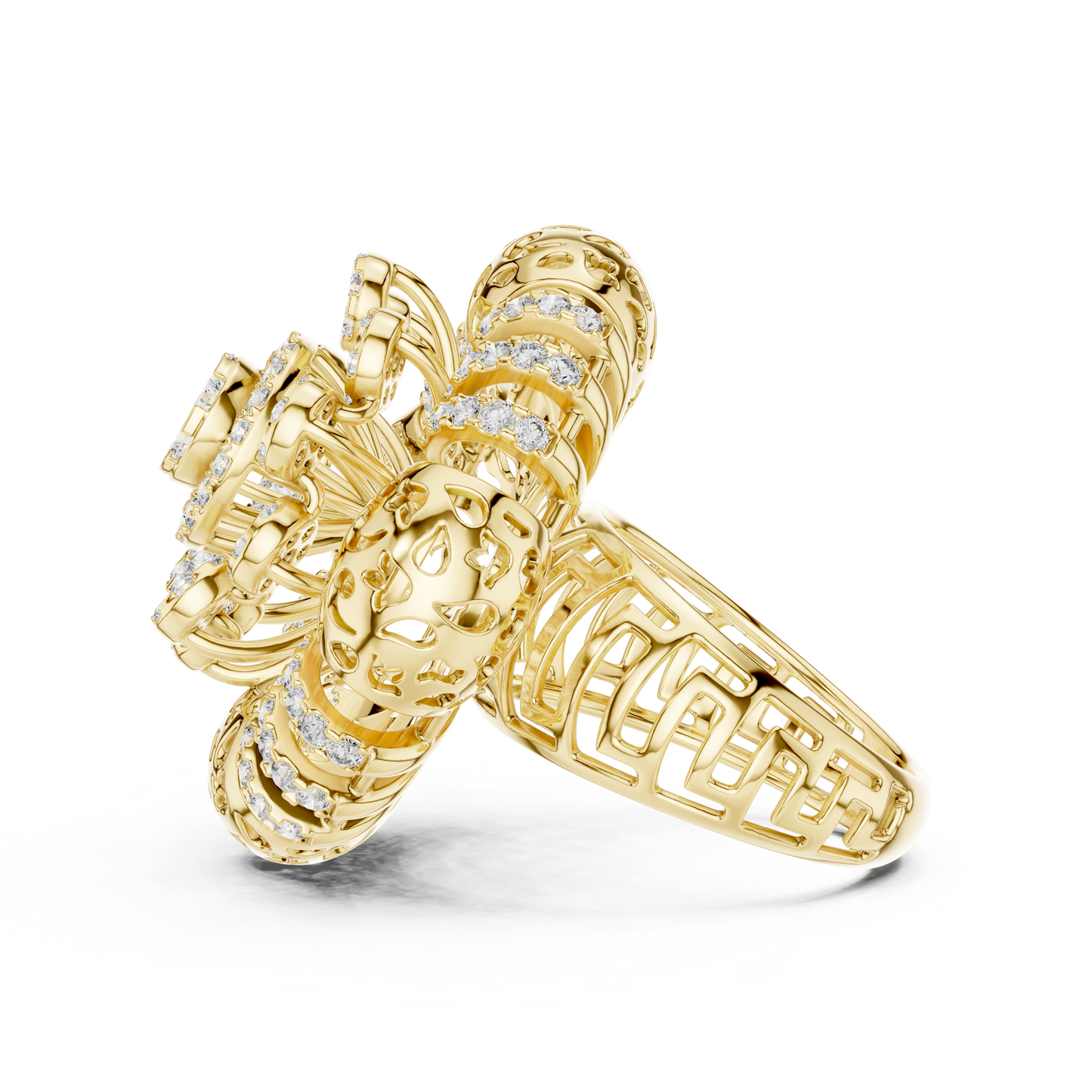 Mixed Shape Lab Grown Diamond Halo Ring
