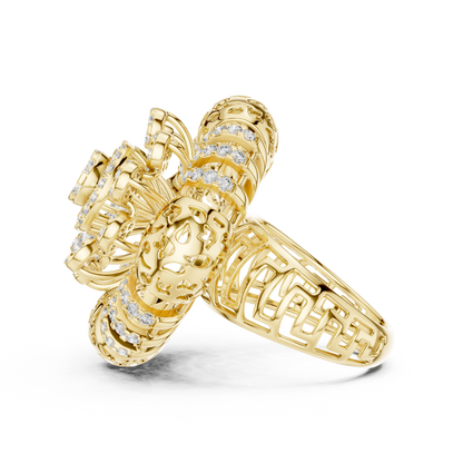 Mixed Shape Lab Grown Diamond Halo Ring
