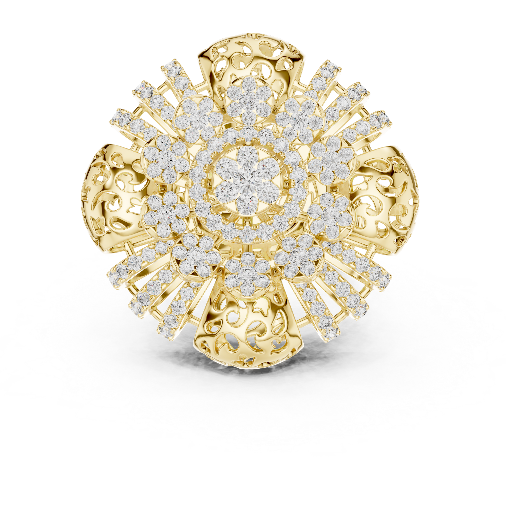 Mixed Shape Lab Grown Diamond Halo Ring