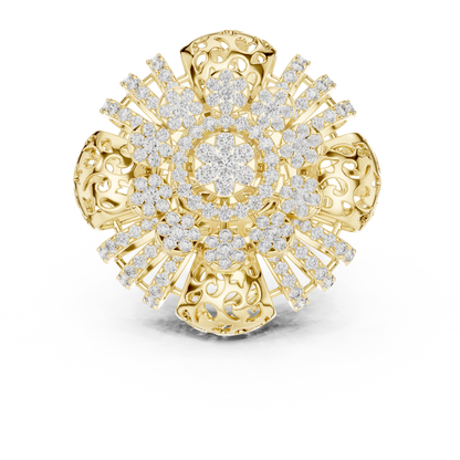 Mixed Shape Lab Grown Diamond Halo Ring