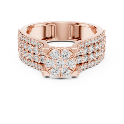 Mixed Shape Lab Grown Diamond Halo Ring