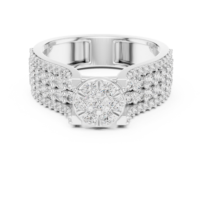 Mixed Shape Lab Grown Diamond Halo Ring