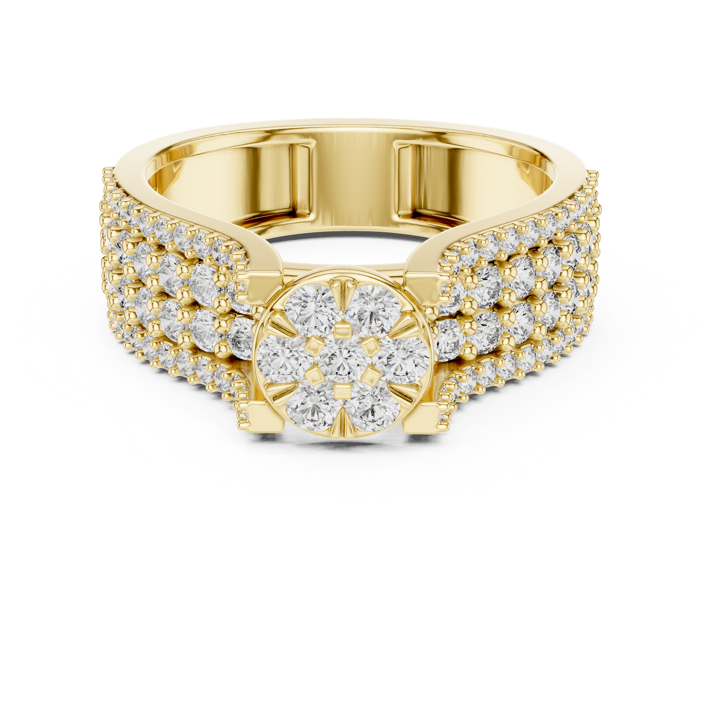 Mixed Shape Lab Grown Diamond Halo Ring