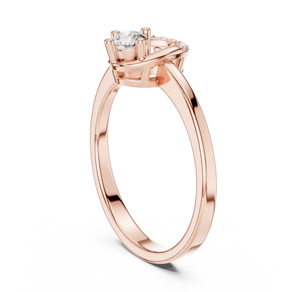 Round Halo Lab Grown Diamond Ring