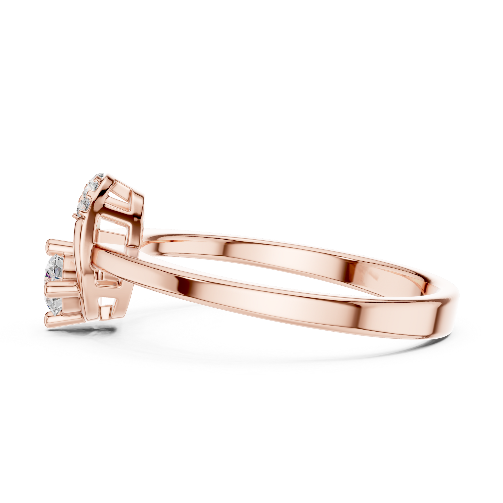 Round Halo Lab Grown Diamond Ring
