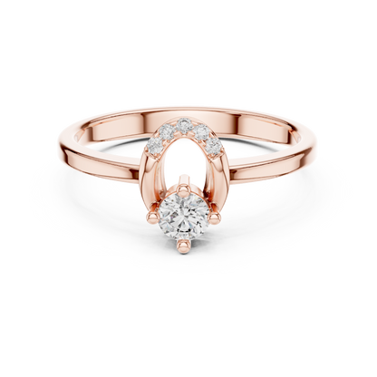 Round Halo Lab Grown Diamond Ring