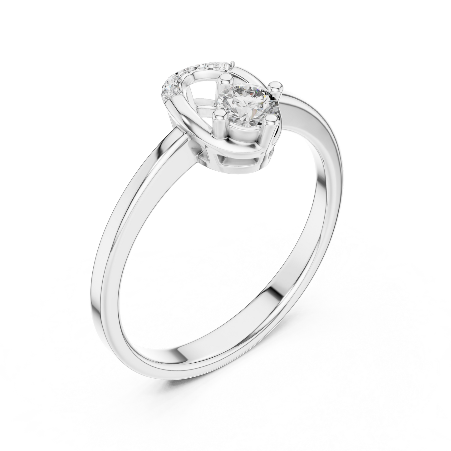 Round Halo Lab Grown Diamond Ring