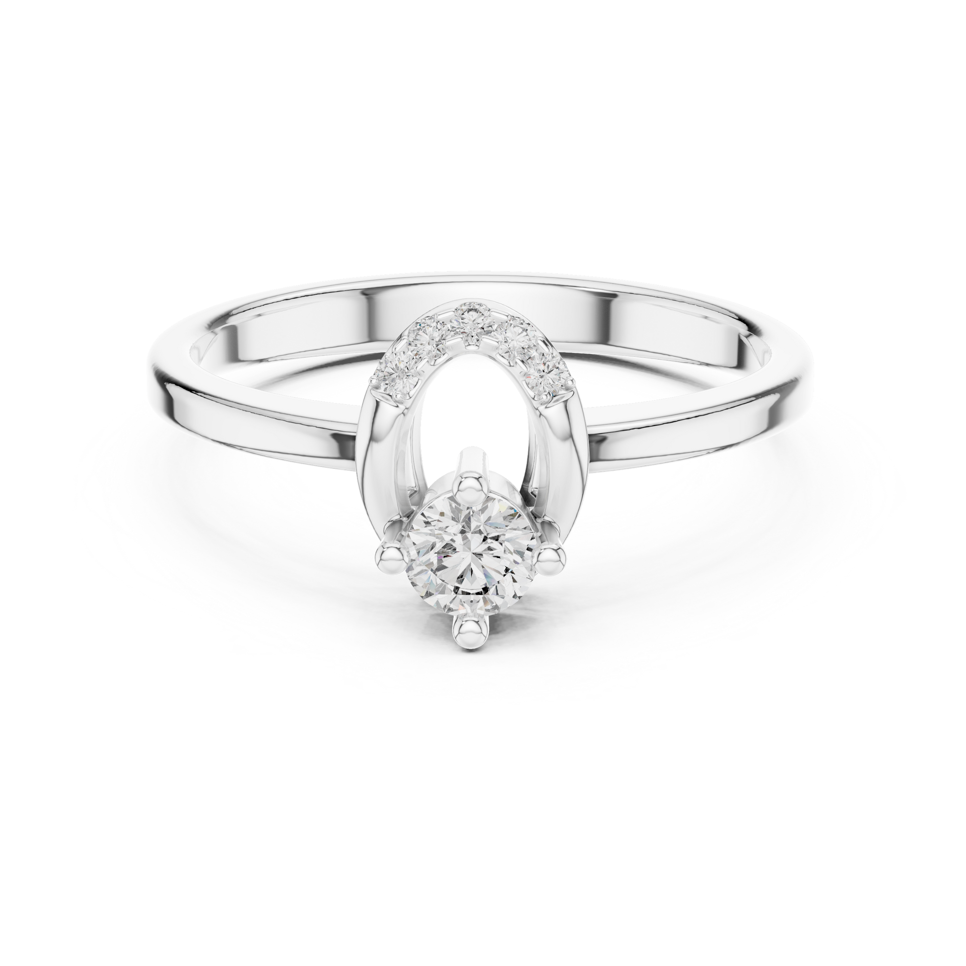 Round Halo Lab Grown Diamond Ring