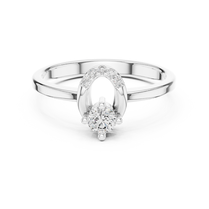 Round Halo Lab Grown Diamond Ring