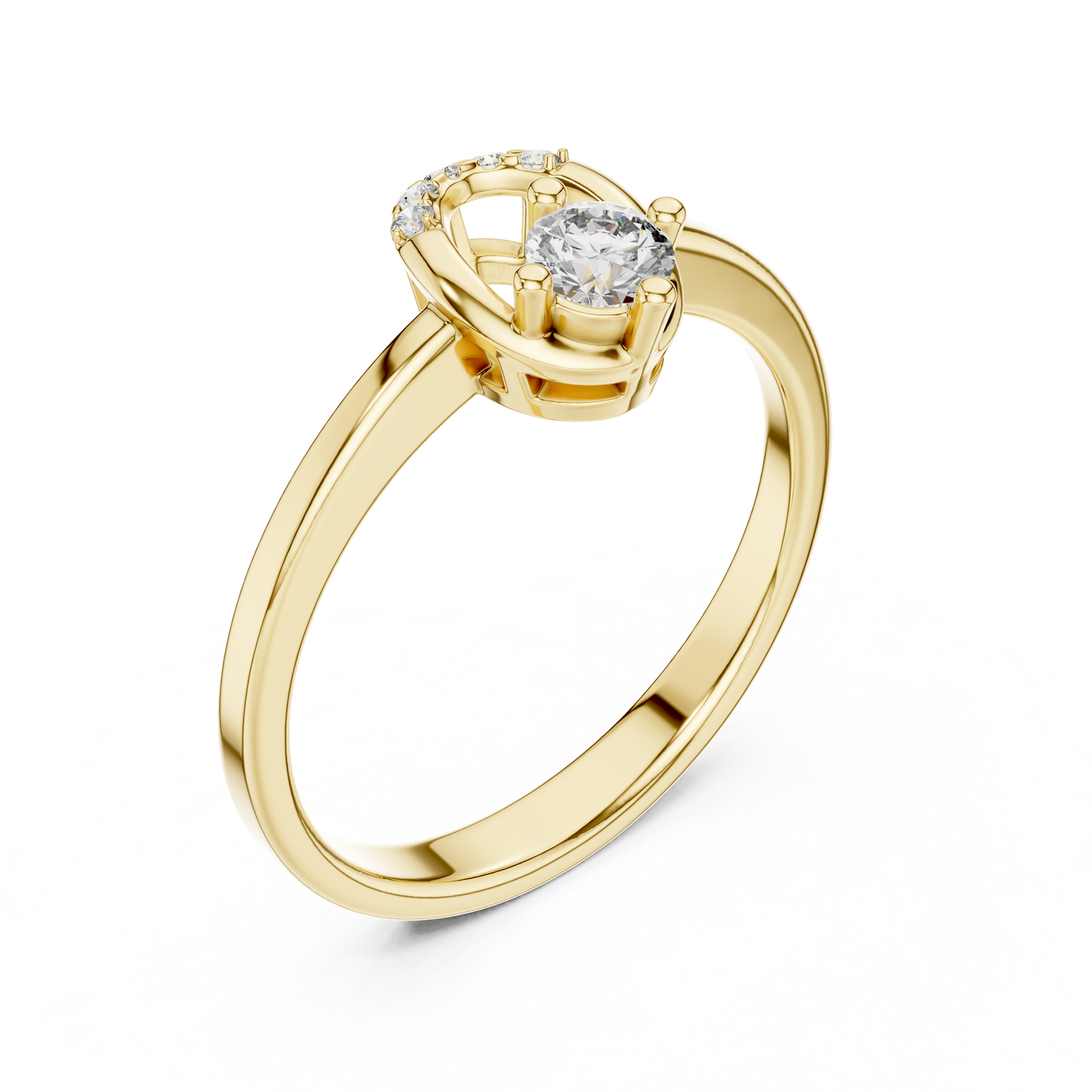 Round Halo Lab Grown Diamond Ring