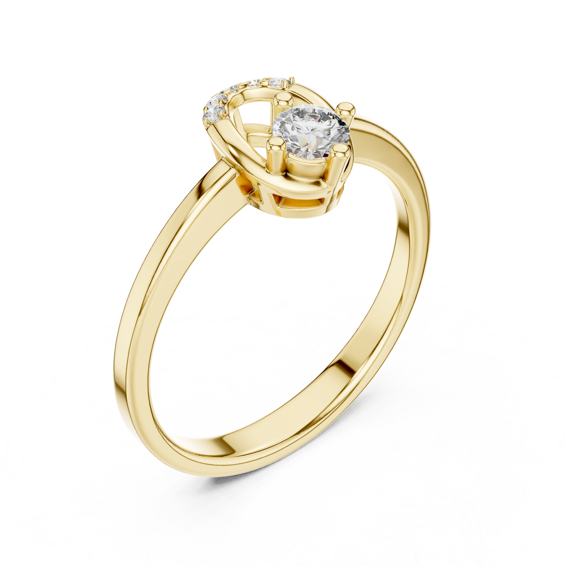 Round Halo Lab Grown Diamond Ring