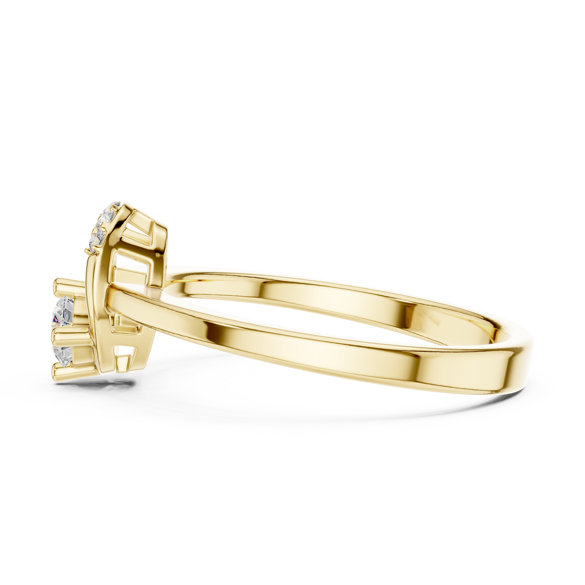 Round Halo Lab Grown Diamond Ring