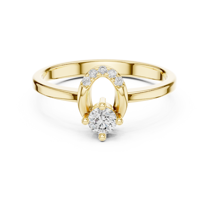 Round Halo Lab Grown Diamond Ring