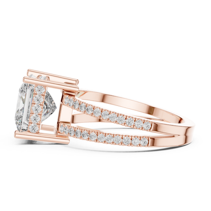 Round Halo Lab Grown Diamond Ring