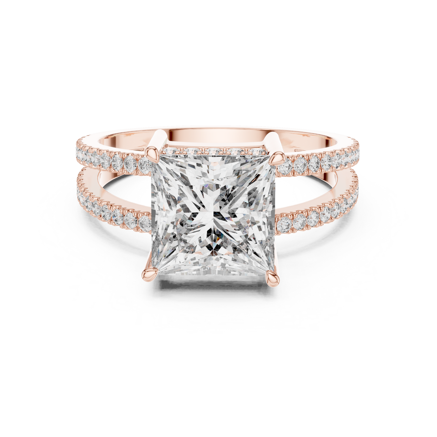 Round Halo Lab Grown Diamond Ring