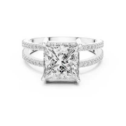 Round Halo Lab Grown Diamond Ring